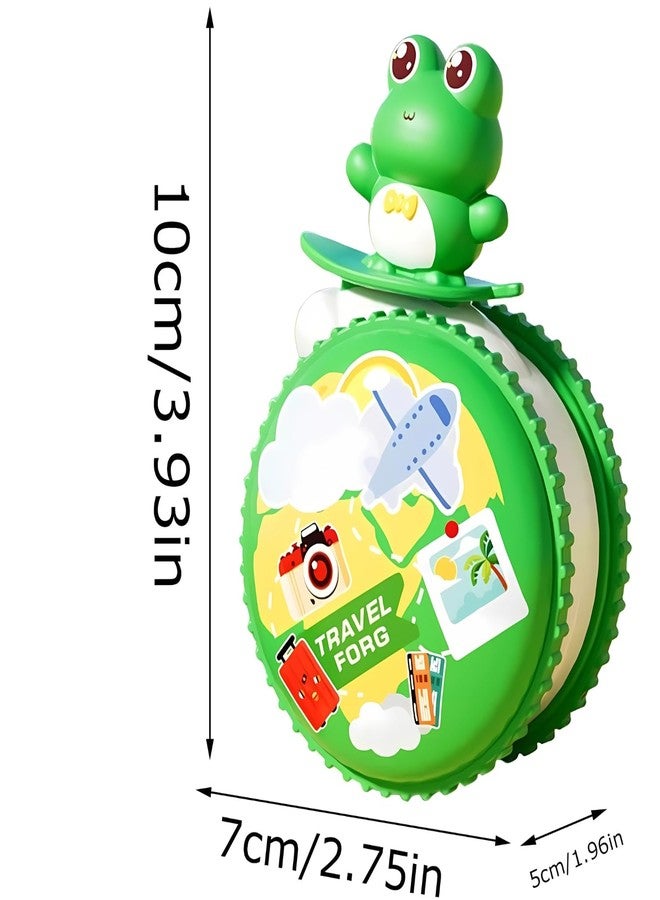 KIDWILL Travel Frog Baby Yo-Yo Toy with Rope - Cartoon Animal Pull String Yo-Yo for Kids, Educational Travel Toy with Cute Frog Design, Safe & Durable Spinner, Fun Gift for Toddlers & Children - Image 2